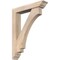 Ekena Millwork Imperial Traditional Smooth Bracket w/ Offset Brace, Douglas Fir, 5 1/2"W x 28"D x 36"H BKT0604X28X36IMP01SDF - alternate 1